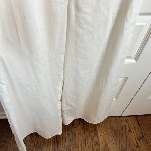 My Beachy Side x Emily in Paris Wide Leg Jumpsuit Small White Sailor Resort $450 - Picture 5 of 12